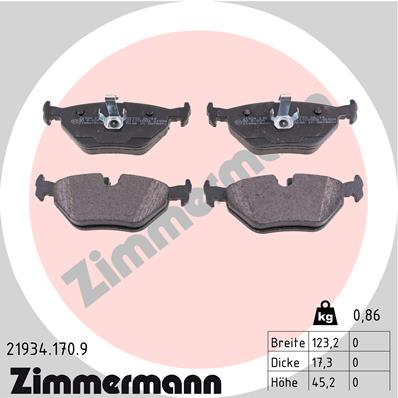 Set placute frana,frana disc 21934.170.9 ZIMMERMANN