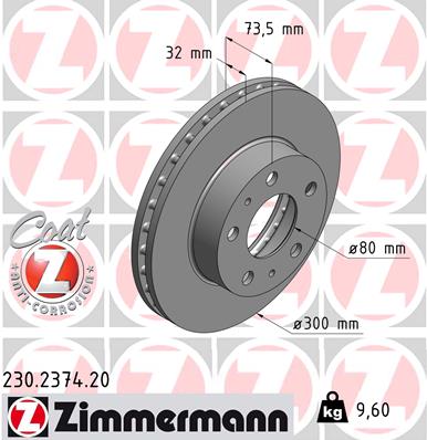 Disc frana 230.2374.20 ZIMMERMANN