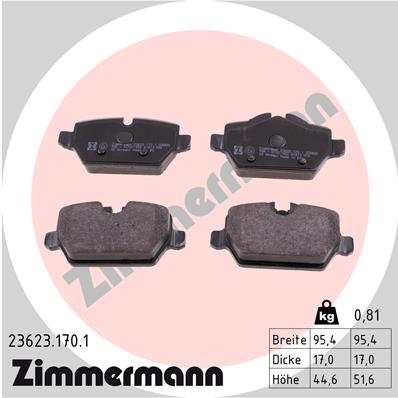 Set placute frana,frana disc 23623.170.1 ZIMMERMANN