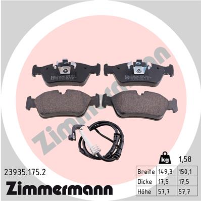 Set placute frana,frana disc 23935.175.2 ZIMMERMANN