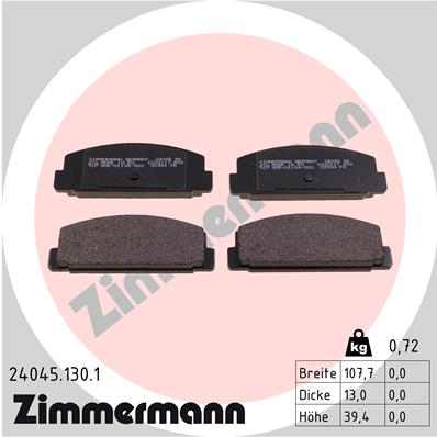 Set placute frana,frana disc 24045.130.1 ZIMMERMANN