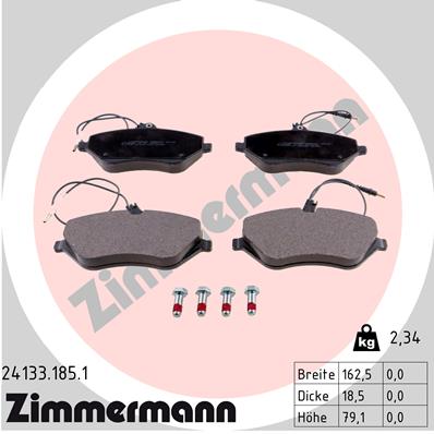 Set placute frana,frana disc 24133.185.1 ZIMMERMANN