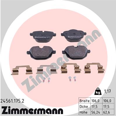 Set placute frana,frana disc 24561.175.2 ZIMMERMANN