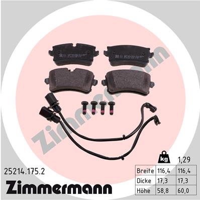 Set placute frana,frana disc 25214.175.2 ZIMMERMANN