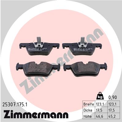 Set placute frana,frana disc 25307.175.1 ZIMMERMANN