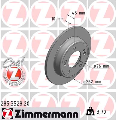 Disc frana 285.3528.20 ZIMMERMANN