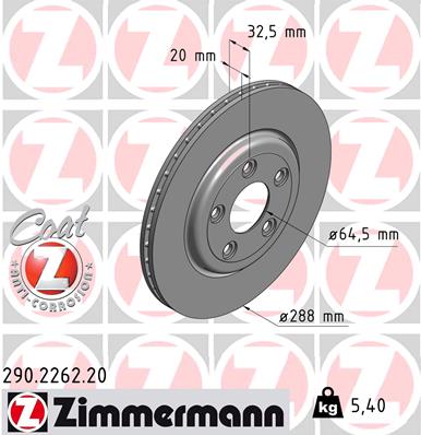 Disc frana 290.2262.20 ZIMMERMANN