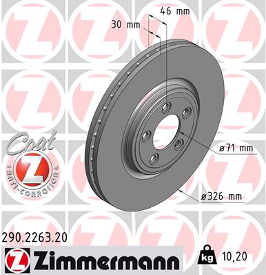 Disc frana 290.2263.20 ZIMMERMANN