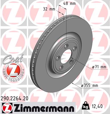 Disc frana 290.2264.20 ZIMMERMANN