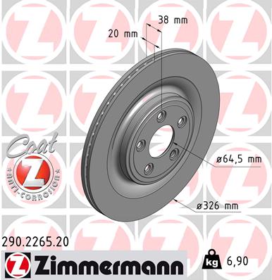 Disc frana 290.2265.20 ZIMMERMANN