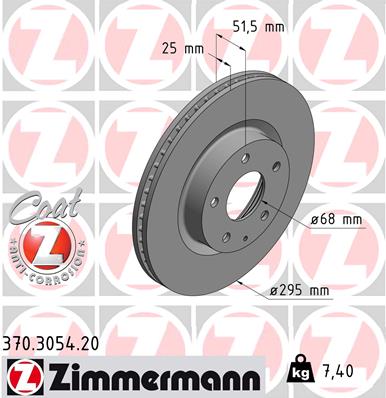 Disc frana 370.3054.20 ZIMMERMANN