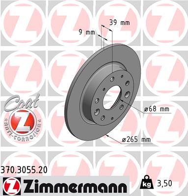 Disc frana 370.3055.20 ZIMMERMANN