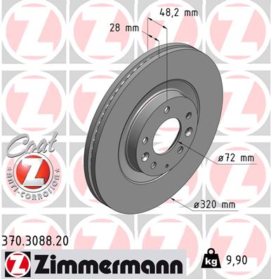 Disc frana 370.3088.20 ZIMMERMANN