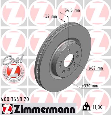 Disc frana 400.3648.20 ZIMMERMANN