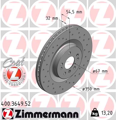 Disc frana 400.3649.52 ZIMMERMANN