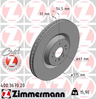 Disc frana 400.3670.20 ZIMMERMANN