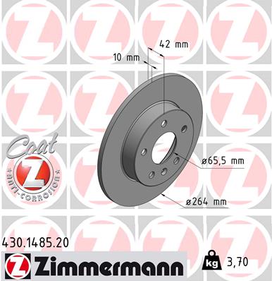 Disc frana 430.1485.20 ZIMMERMANN