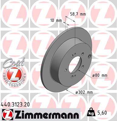 Disc frana 440.3123.20 ZIMMERMANN