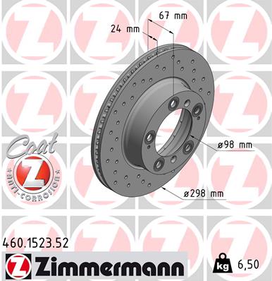 Disc frana 460.1523.52 ZIMMERMANN