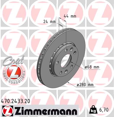 Disc frana 470.2433.20 ZIMMERMANN