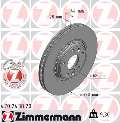 Disc frana 470.2438.20 ZIMMERMANN