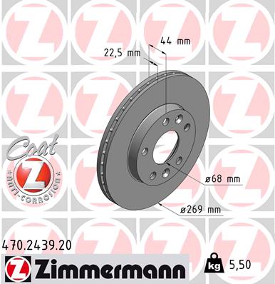 Disc frana 470.2439.20 ZIMMERMANN