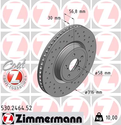 Disc frana 530.2464.52 ZIMMERMANN