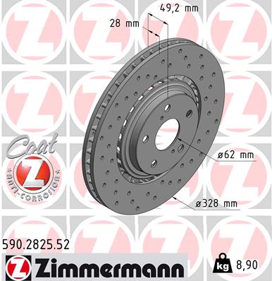 Disc frana 590.2825.52 ZIMMERMANN