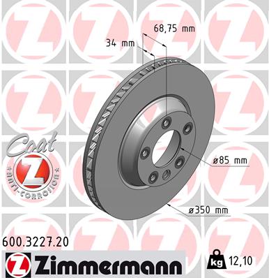 Disc frana 600.3227.20 ZIMMERMANN