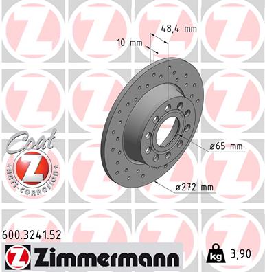 Disc frana 600.3241.52 ZIMMERMANN