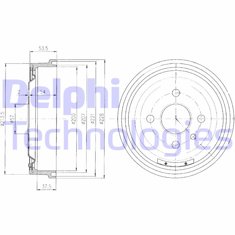 Tambur frana BF151 DELPHI