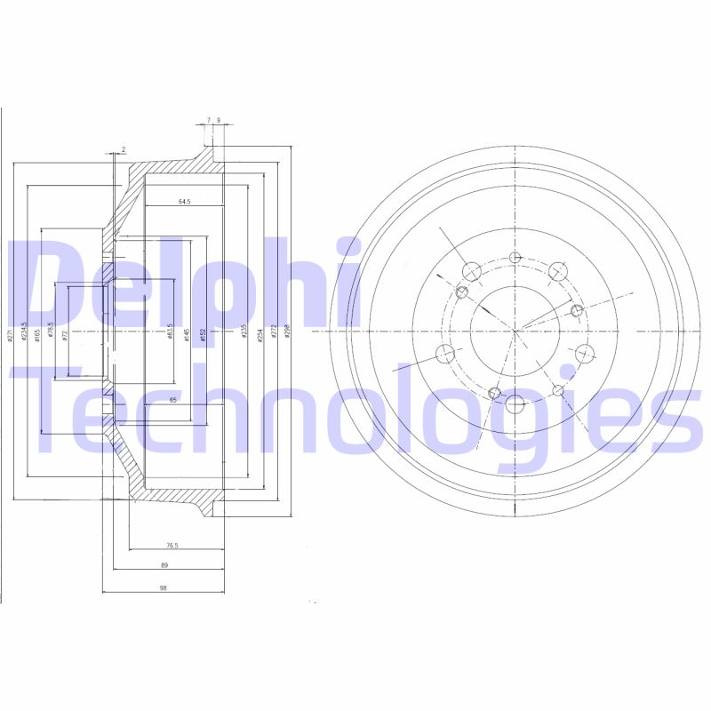 Tambur frana BF153 DELPHI