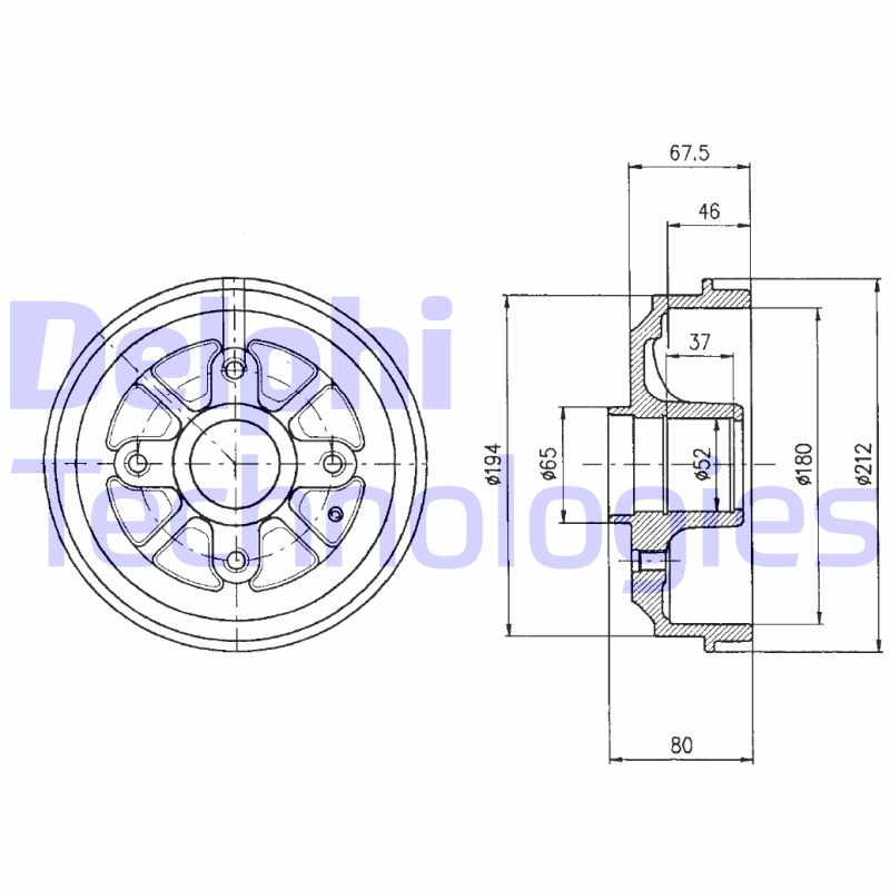 Tambur frana BF324 DELPHI