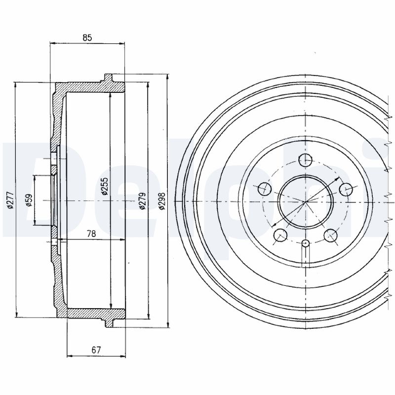 Tambur frana BF325 DELPHI