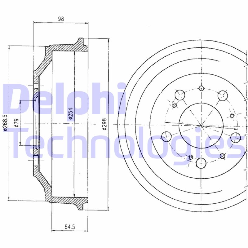 Tambur frana BF327 DELPHI