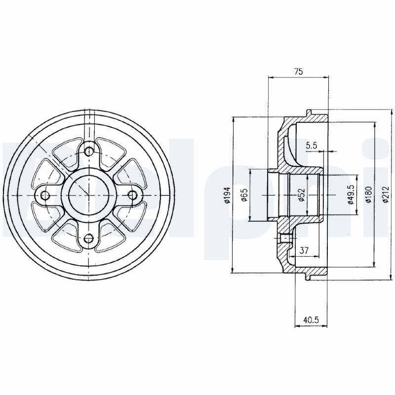 Tambur frana BF359 DELPHI