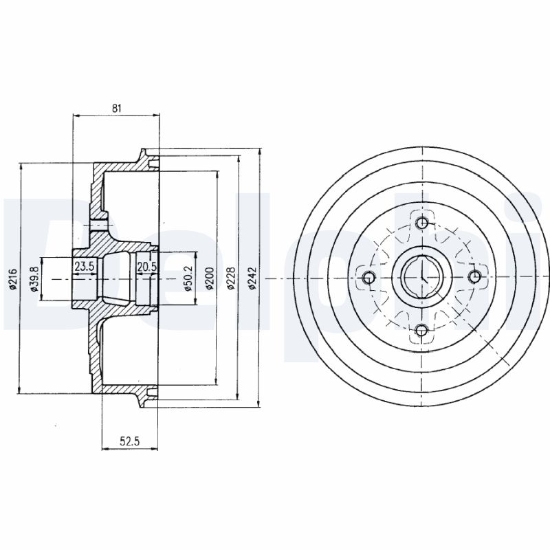 Tambur frana BF399 DELPHI