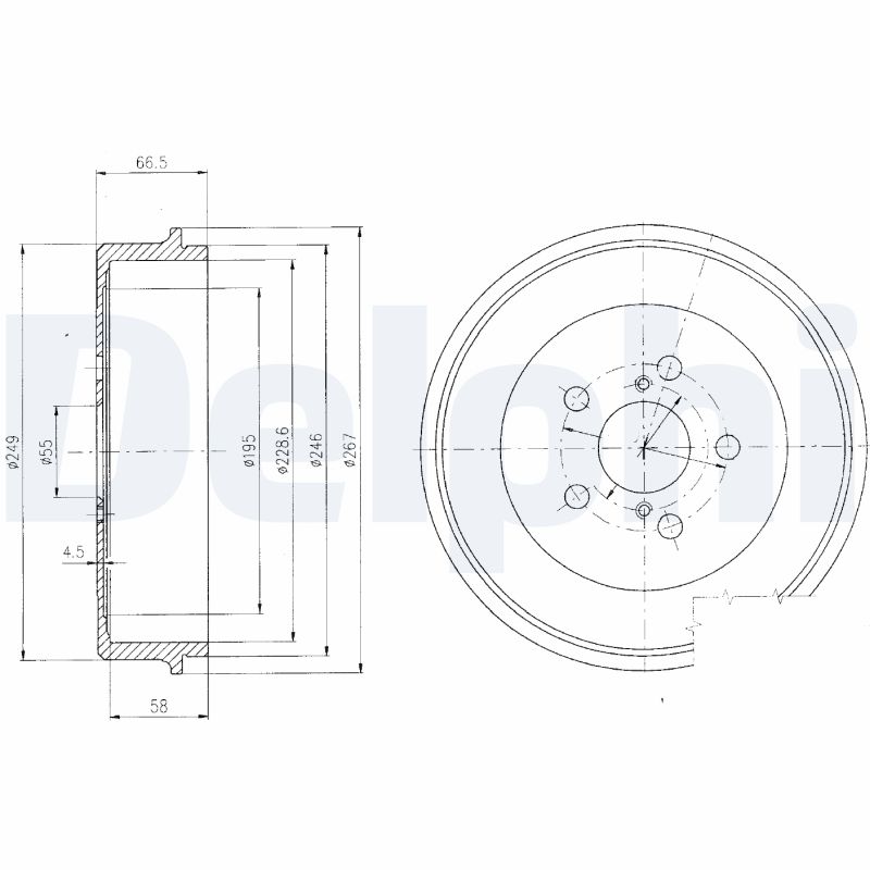 Tambur frana BF405 DELPHI