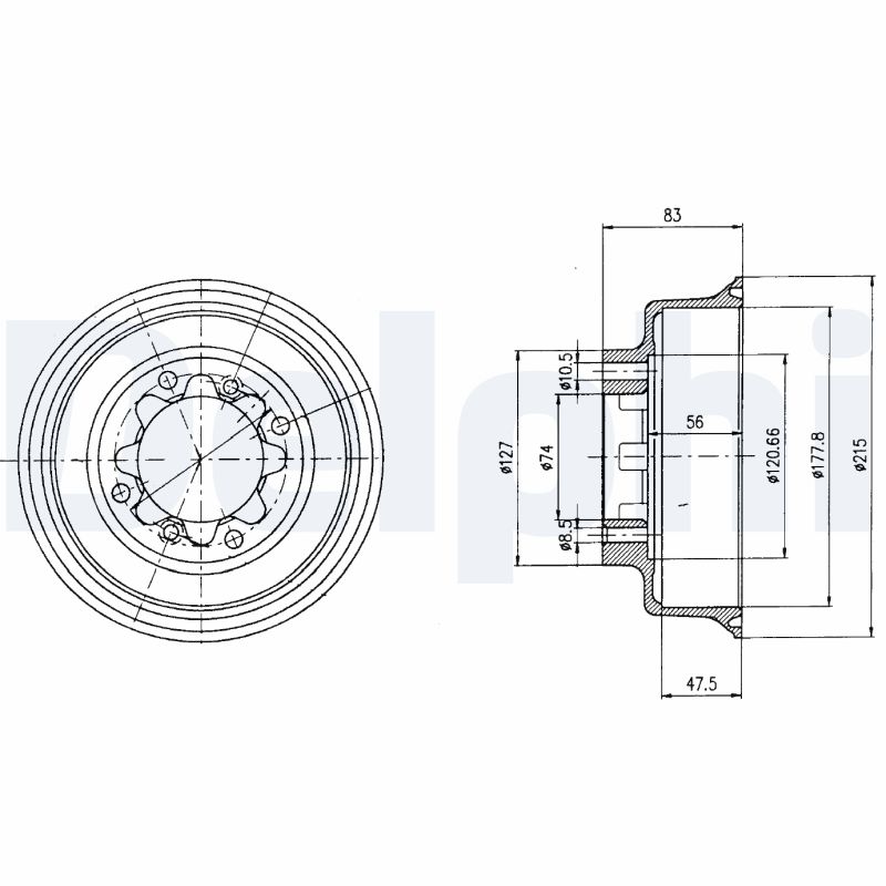 Tambur frana BF43 DELPHI