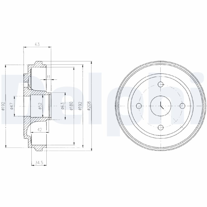 Tambur frana BF473 DELPHI