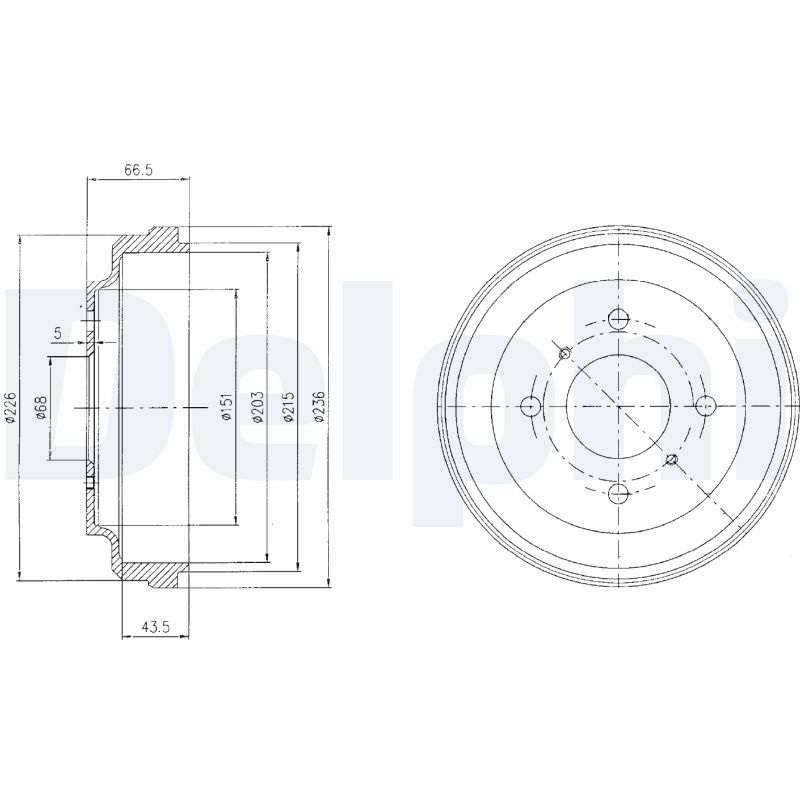 Tambur frana BF481 DELPHI