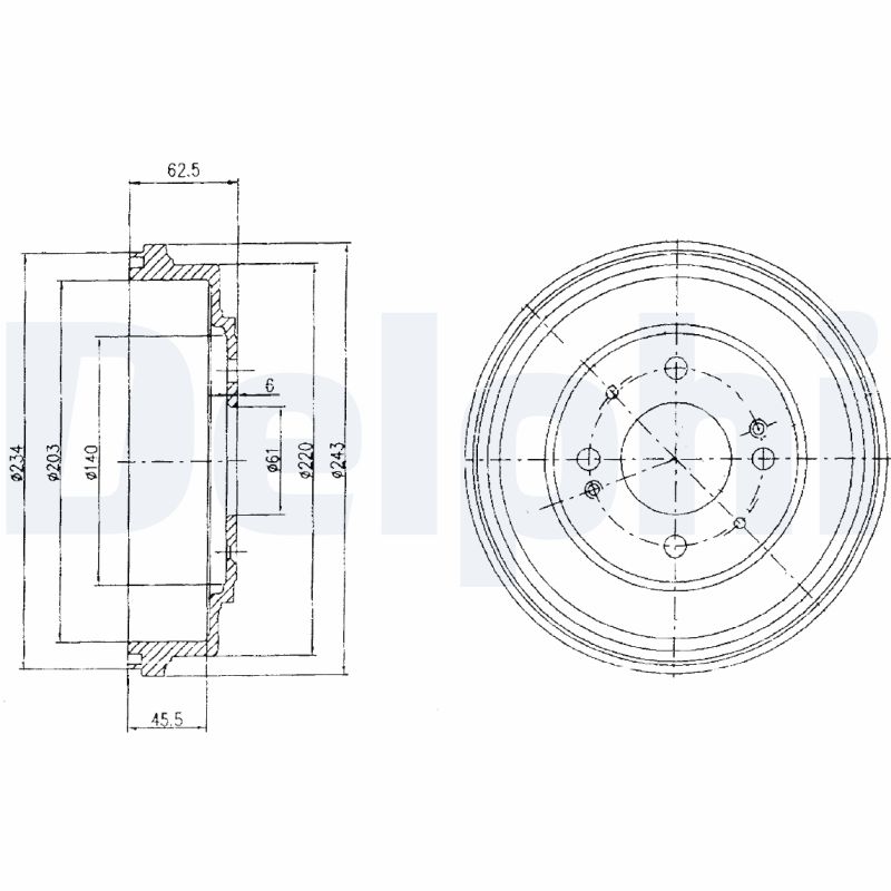 Tambur frana BF482 DELPHI