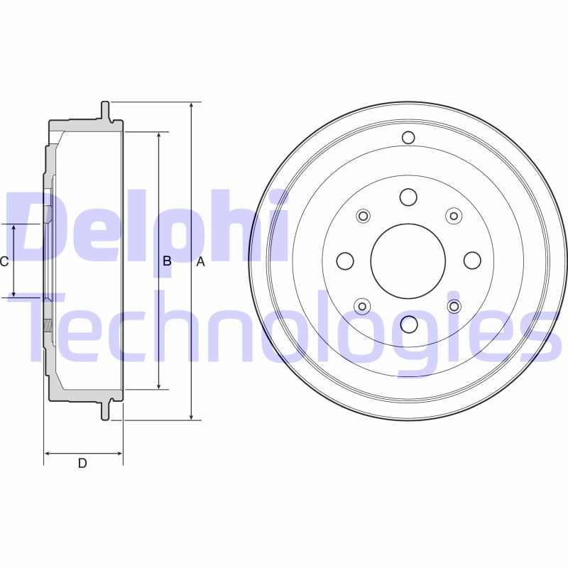 Tambur frana BF502 DELPHI