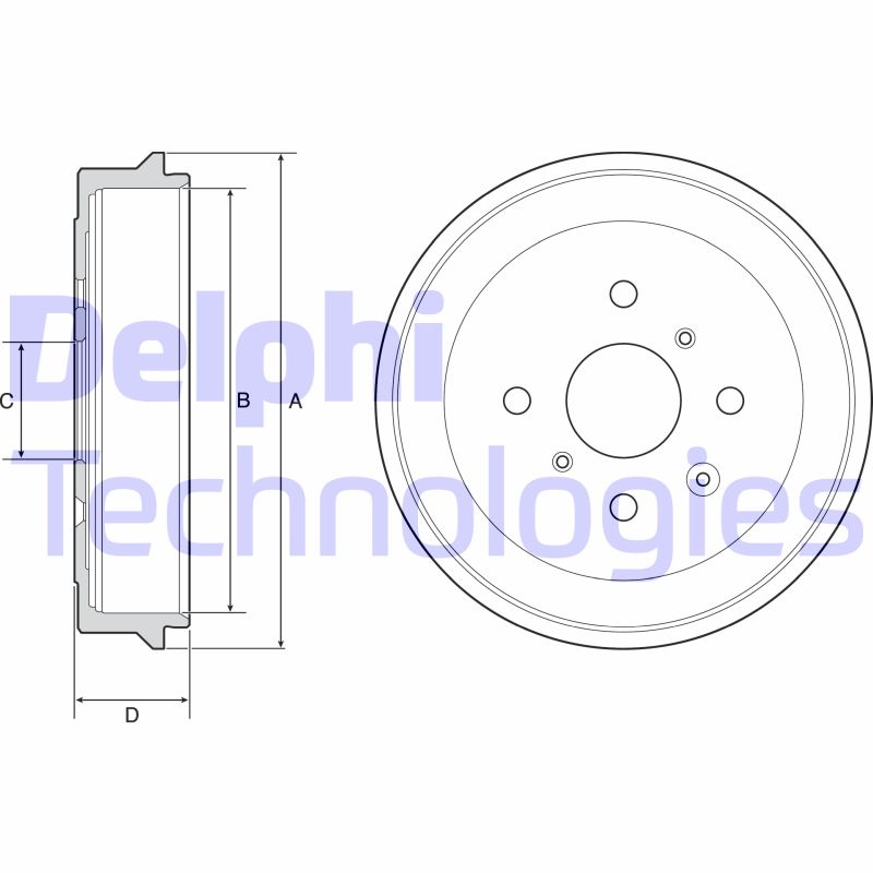 Tambur frana BF506 DELPHI