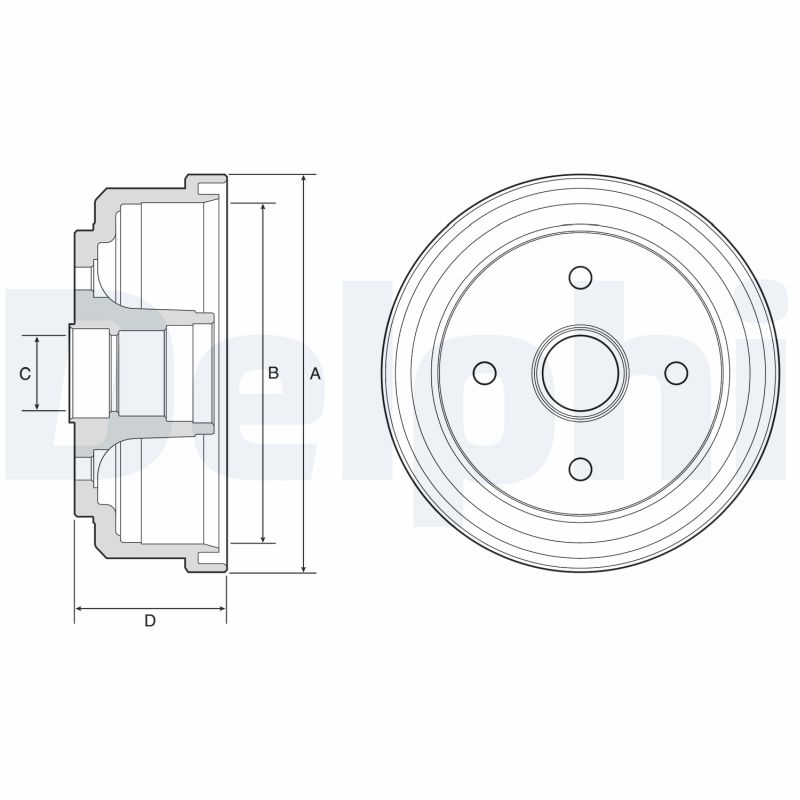 Tambur frana BF507 DELPHI