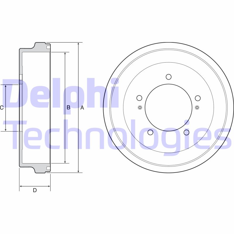 Tambur frana BF512 DELPHI