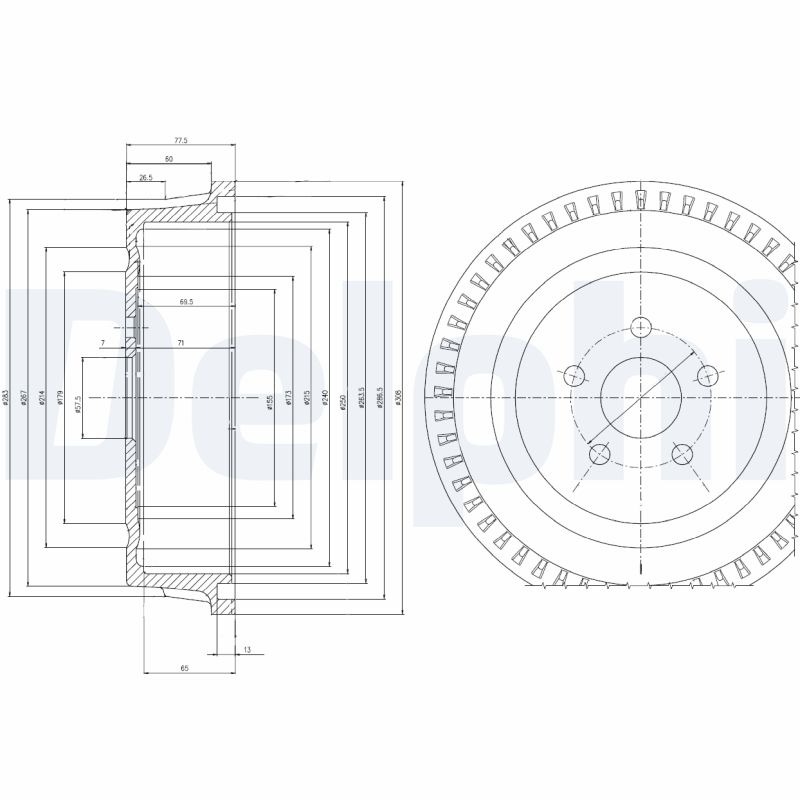 Tambur frana BF515 DELPHI