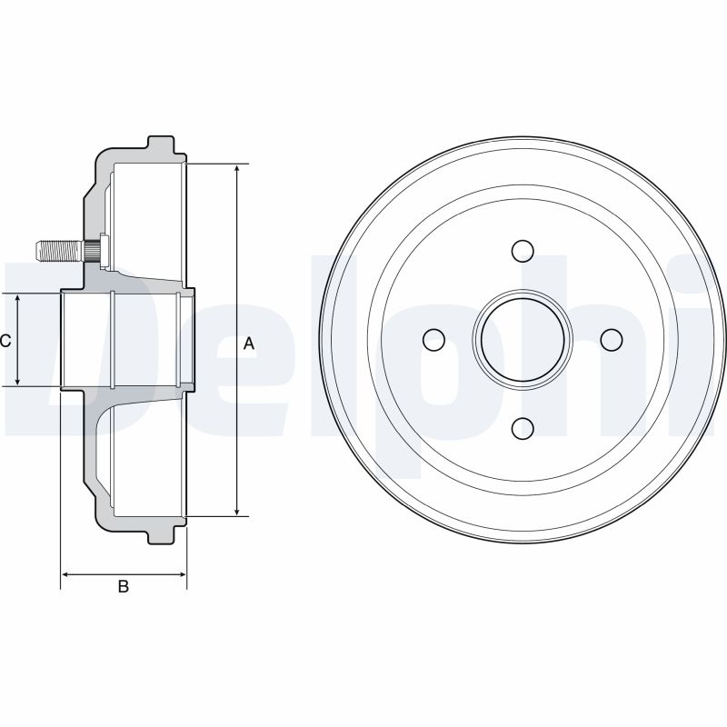 Tambur frana BF535 DELPHI