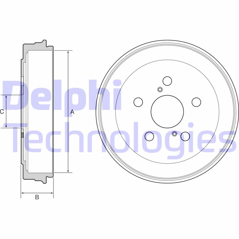 Tambur frana BF536 DELPHI