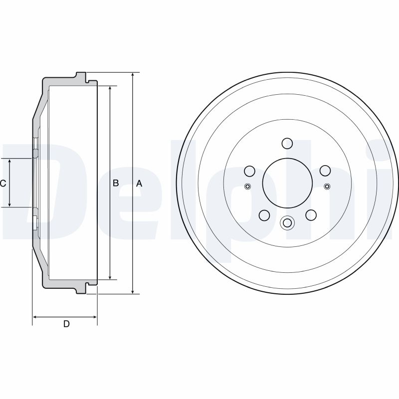 Tambur frana BF558 DELPHI